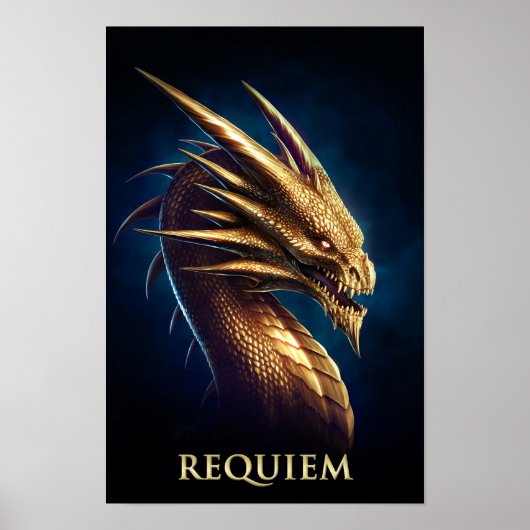 "Laira" Gold Dragon van Requiem Poster (Voorkant)
