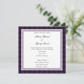 Laird Scottish Mariage Carré Invitation (Debout devant)
