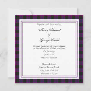 Laird Scottish Mariage Carré Invitation