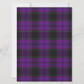 Laird Scottish Wedding Invitation Kaart (Achterkant)