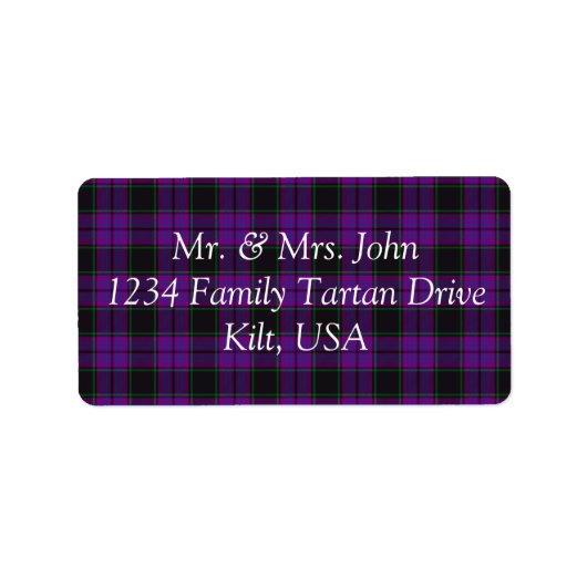 Laird Tartan Étiquette (Devant)