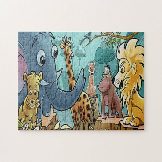 Laisse aller au zoo - puzzle (Horizontal)