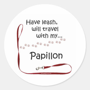 Laisse de voyage de Papillon - autocollant