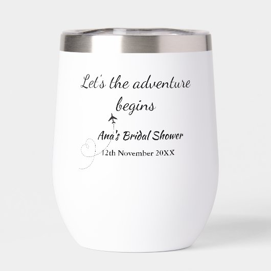 laisse l'aventure commencer nuptiale douche ajoute (Arrière)