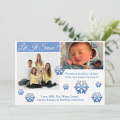 Laisse-Le Neiger ! 2 photo carte de Noël (Debout devant)