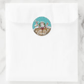 "Laisse-Le Neiger !" Autocollant (Sac)