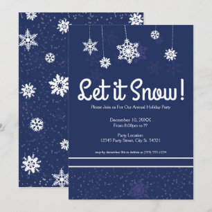 Laisse-le neiger ! Invitations de fêtes