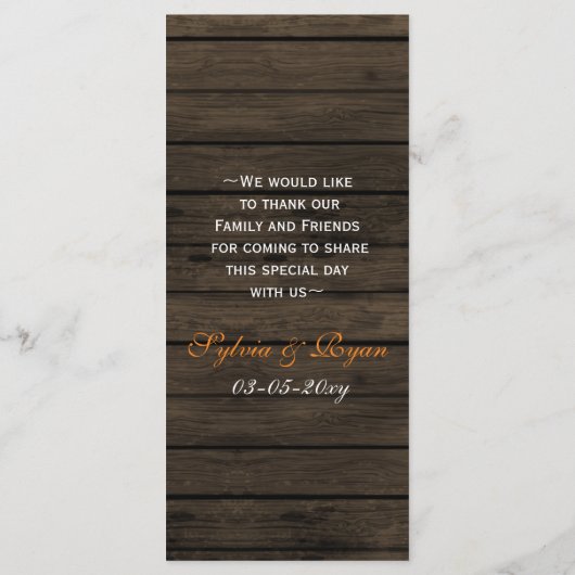 laisse tomber mason jar cartes de menu mariage (Dos)