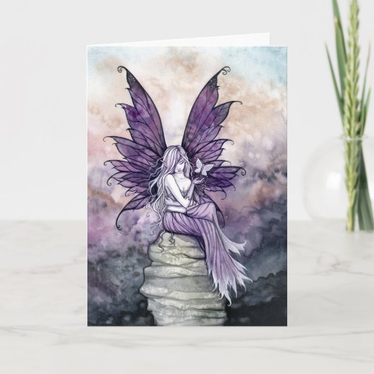 Laisser aller carte de fée et de papillon (Devant)