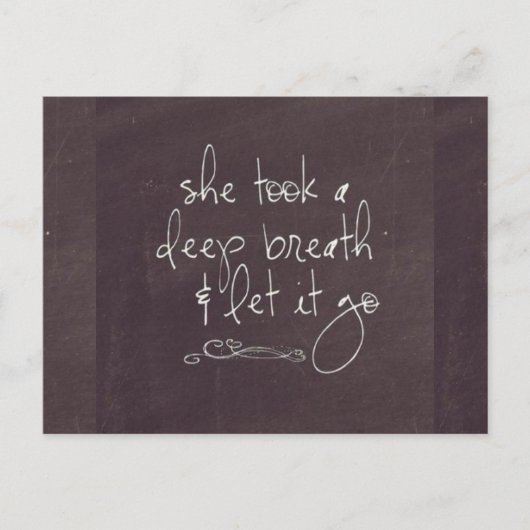 Laisser aller carte postale (Devant)