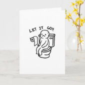 Laisser Aller Citer Carte de voeux (Fleur jaune)