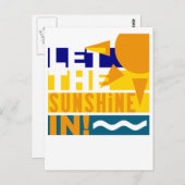 Laisser Briller Le Soleil Dans La Carte Postale (Devant / Derrière)