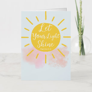 Laisser Briller Votre Lumière - Carte de voeux Pli
