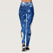 Laisser ça Leggings Snowman Pantalon de Noël (Dos)