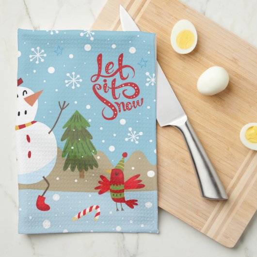 Laisser Chauffer La Serviette De Cuisine (Quart Plié)