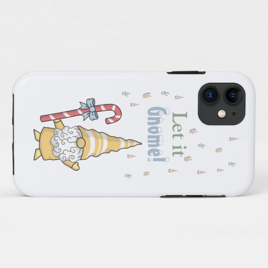 Laisser Gnome Neige mignonne Coque d'hiver moderne (Dos (Horizontal))