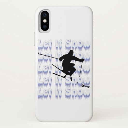Laisser Il coque iphone Skier De Neige (Dos)