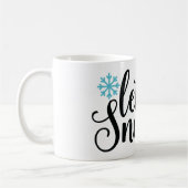 Laisser-Il Neige Café Mug - Hiver Fête Mug (Gauche)