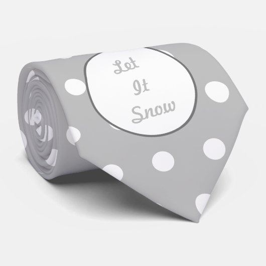 Laisser Il Neige Cravate (Gris & Blanc) (Roulé)