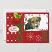 Laisser il neige Customisé Carte photo de vacances (Devant)