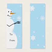 Laisser Il Neige Étiquettes Cadeaux (Devant & derrière)