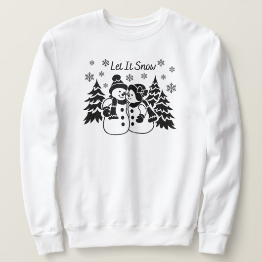 Laisser il neige Sweatshirt (Design devant)