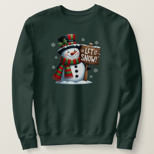 Laisser il neige Sweatshirt (Design devant)