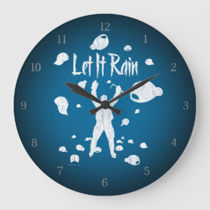 Laisser Il Pleut (Hockey) Grande Horloge