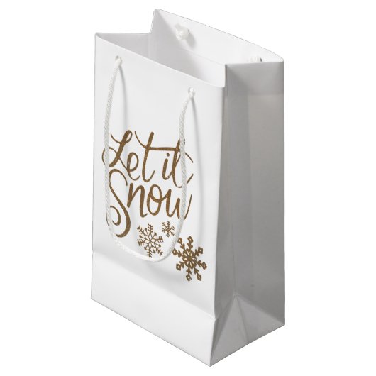 Laisser Il Sac Cadeau Neige (Devant Angle)