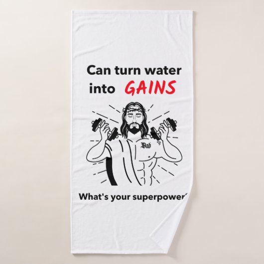Laisser Jésus faire des gains (Serviette de bain)