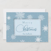 Laisser la carte de Noël neige (Devant)