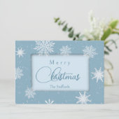 Laisser la carte de Noël neige (Debout devant)