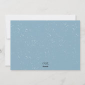 Laisser la carte de Noël neige (Dos)