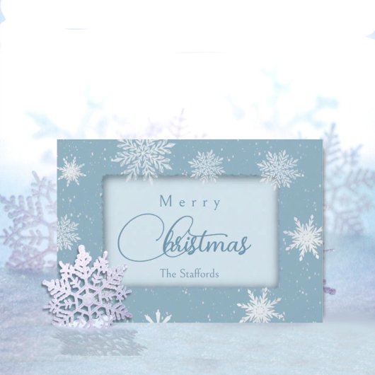 Laisser la carte de Noël neige
