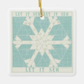 Laisser la couture Caillot Porcelaine Ornement de  (Devant)