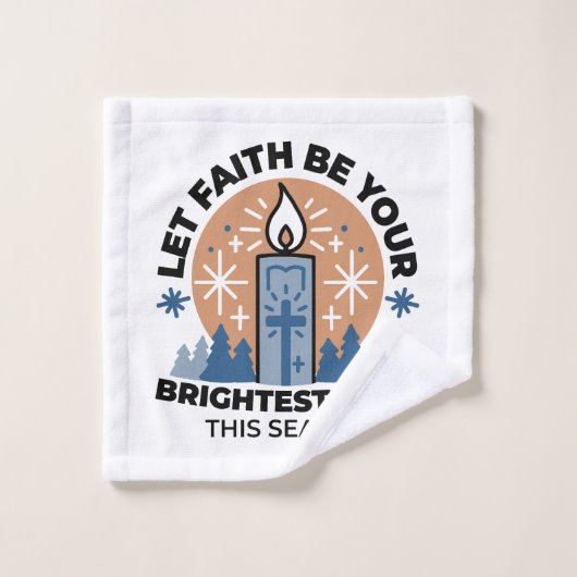Laisser la foi briller : Thème hiver (Gant de toilette)