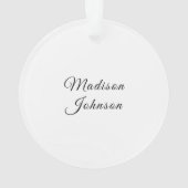 Laisser la neige dans Faux Gold Peinture Nom perso (dos)