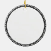 Laisser la neige gris et blanc ornement (Dos)