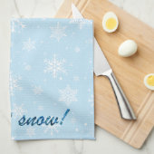Laisser la serviette de cuisine à neige (Quart Plié)