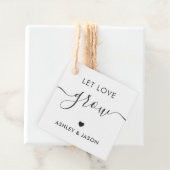 Laisser l'amour grandir, étiquette cadeau Plante, (En situation)