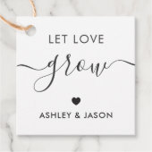 Laisser l'amour grandir, étiquette cadeau Plante, (Devant)