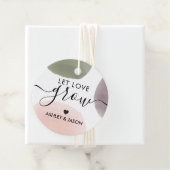 Laisser l'amour grandir étiquette cadeau, Rose, ta (En situation)