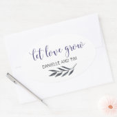 Laisser l'amour grandir Stickers Étiquette Mariage (Enveloppe)