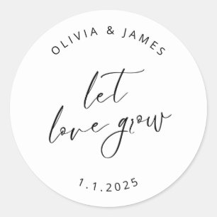 Laisser l'amour pousser des autocollants