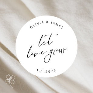 Laisser l'amour pousser des autocollants