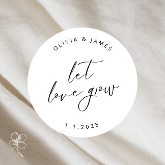 Laisser l'amour pousser des autocollants