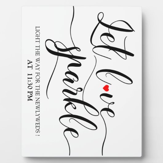 Laisser l'amour Sparkle panneau Plaque de plateau (Devant)