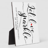 Laisser l'amour Sparkle panneau Plaque de plateau (Côté)