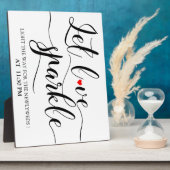 Laisser l'amour Sparkle panneau Plaque de plateau (Côté)