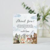 Laisser l'aventure commencer Baby shower Carte de  (Debout devant)